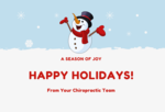 A Season of Joy - Happy Holidays - Snow Man